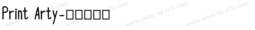 Print Arty字体转换